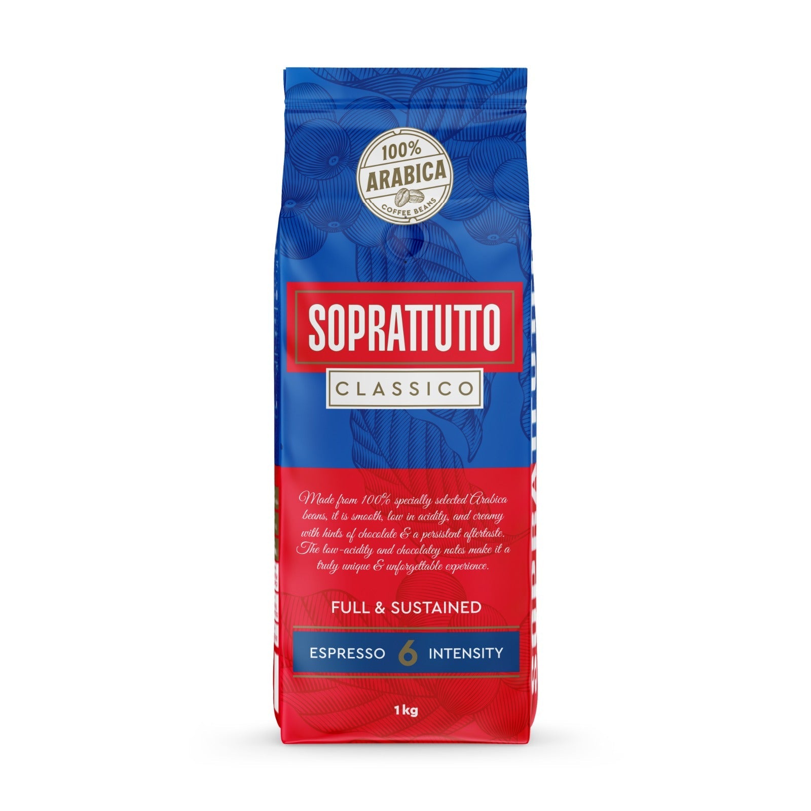 Whole Beans Soprattutto Classico 1kg Espresso 100% Arabica