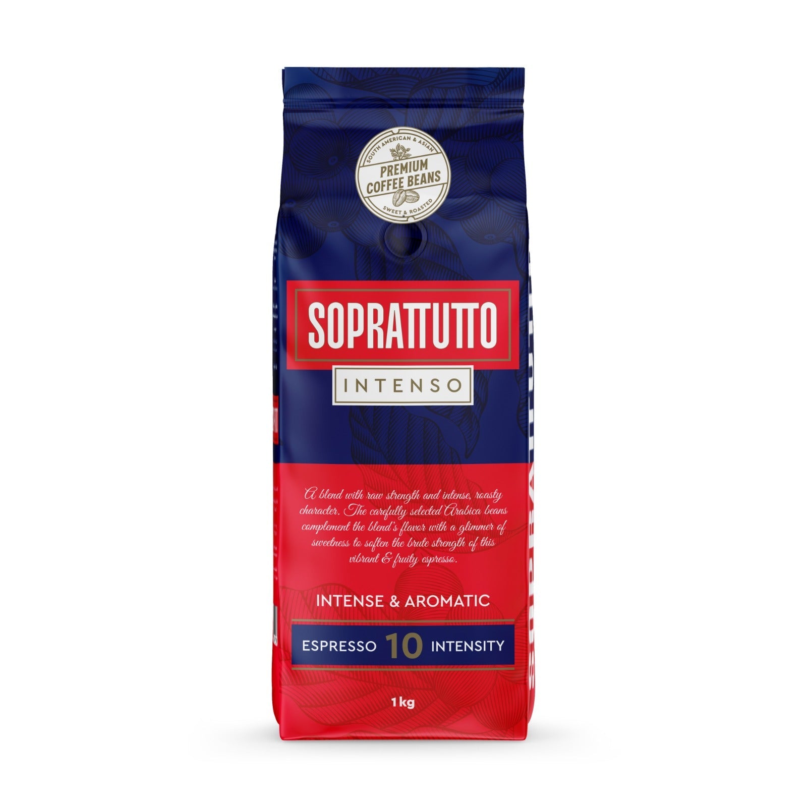 Whole Beans Soprattutto Intenso 1kg Espresso Arabica Robusta